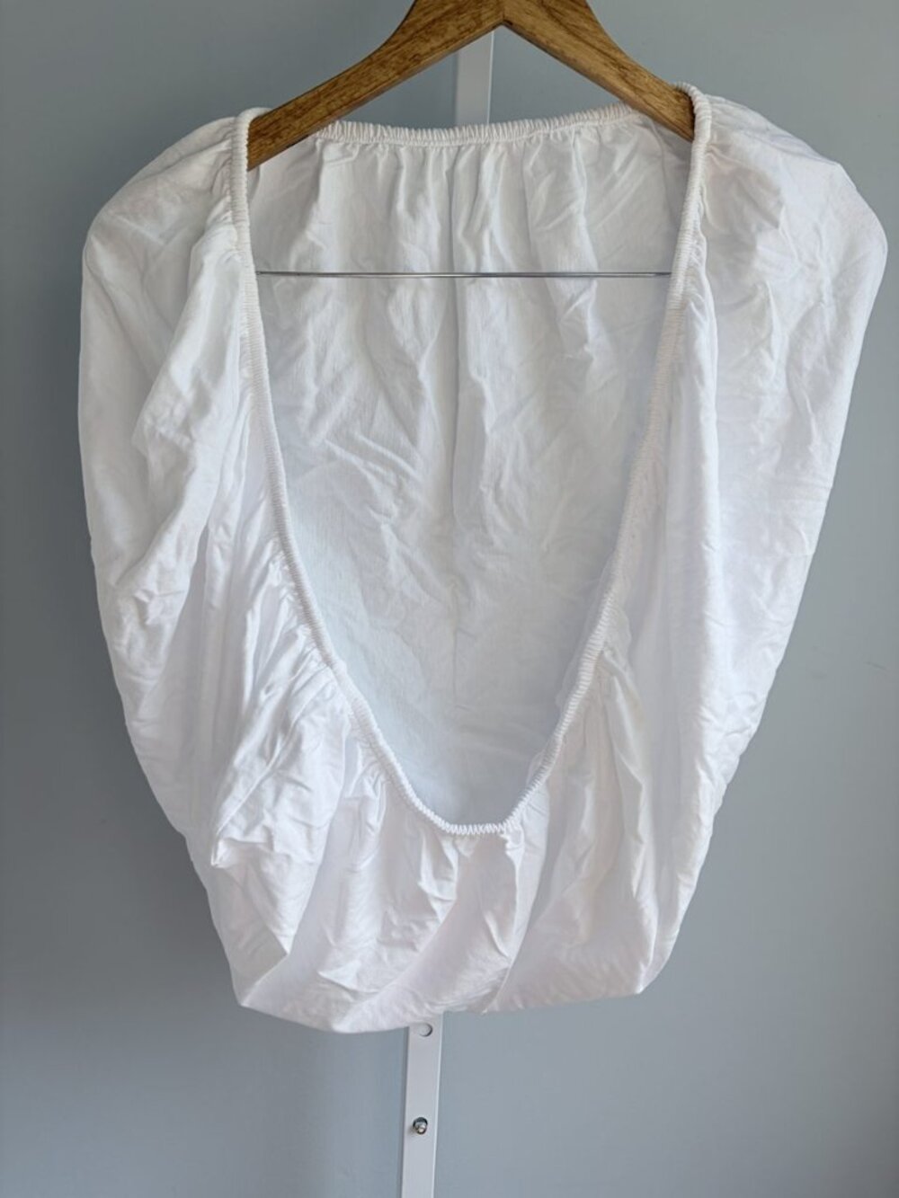 Nestig Mini Crib Fitted Sheet White 100% Organic Cotton